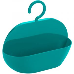Serviteur de douche à suspendre Candy, panier de douche à suspendre, plastique, 26x23x9 cm, turquoise - Wenko