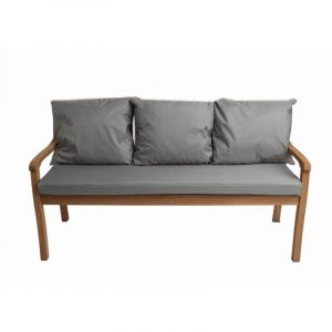 Coussins pour banc ext&eacute;rieur 140x60x7/3x50x56cm, Coussins pour Banquette de jardin Gris, Coussins pour banc 3 places, Coussin pour balancelle