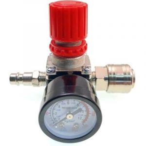 R&eacute;gulateur de pression pour compresseur d'air 1/4", r&eacute;gulateur de pression pneumatique 1/4", vanne de r&eacute;gulation de pression avec raccord 120 psi