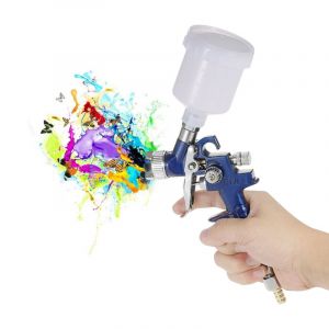 Pistolet pulvérisateur pour Peinture hvlp 0,8 mm Pistolet pulvérisateur 125 ml Pistolet à Peinture avec réservoir Airbrush Kit aérographe - Tonysa