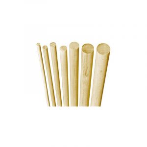Facett - Poteau bois hetre 1 mètre rond lisse 14 mm (Par 50)