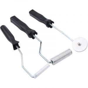 Rouleau &agrave; bulles &agrave; bulles, 3pcs accessoires de bricolage &agrave; rouleaux &agrave; bulles en fibre de verre pour enlever la r&eacute;sine frp et les bulles d'air