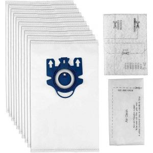 10 Remplacement Sac avec 2 Filtre ， pour Aspirateur Miele HyClean 3D Efficiency GN Classic C1 Complete C2 C3 S2000 S5000 S8000 Series - 9917730