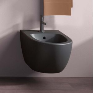 Bidet suspendu Sento - Couleur : Noir mat