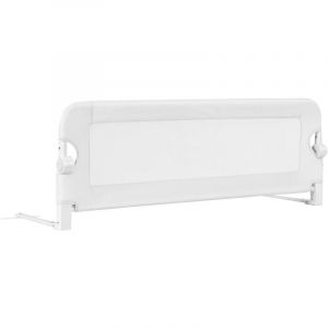 Goplus - Barriere de Lit Pliable et Portable avec Cadre en Metal pour Lit d'Enfant et Lit d'Adulte, Structure en Forme de t, Securite de Lit avec