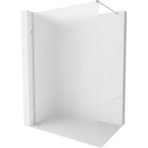 Mexen - Kioto-X paroi de douche Walk-in 80 x 200 cm, givr&eacute; 10 mm, chrome - 800-080-101-01-30-X