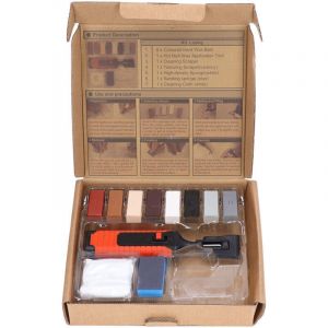 Kit de R&eacute;paration de Carrelage, Stylo Chauffant &eacute;lectrique pour R&eacute;paration de Carrelage, Ensemble de Blocs de Cire avec 8 Blocs de Cire, Outils de