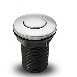 Interrupteur pneumatique à bouton-poussoir pour baignoire, spa, déchets, déchets, noir, 34 mm,SEMAket,noir