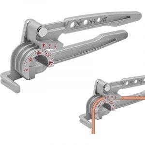 Cintreuse de tubes &agrave; 180&deg; pour tubes en cuivre, cintreuse &agrave; cliquet pour tubes de 3/8", 1/4", 5/16", en cuivre, laiton, aluminium et acier fin
