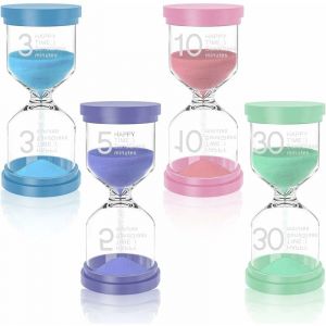 Ahlsen - Sablier,Sablier Enfant,Sablier 3,5,10,30 Minutes,Couleur Sablier, Assistant de Gestion du Temps, pour Le Brossage des Dents des Enfants