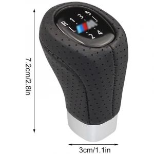 5 Vitesses Pommeau de Levier de Vitesse pour BMW E34 E36 E38 E39 E46 E53 E60 E61 E63 E64 E83 E90 E91 E92 E93 Levier de Vitesses Handball Levier de