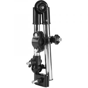 Choyclit - Porte-Parapluie 360 ​​° réglable Parapluie Extensible Support de Support bébé Poussette Landau Chaise de vélo (Noir)