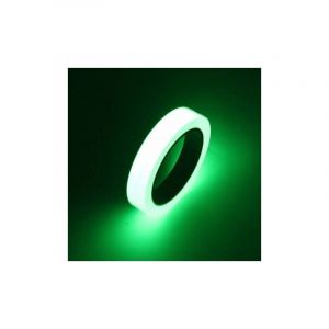 SNQ - 10Mx1CM Ruban Autocollant Fluorescent, Glow in The Dark Tape, Ruban Adhésif Lumineux Vert Brillant, Ruban Adhésif Phosphorescent de Sécurité,