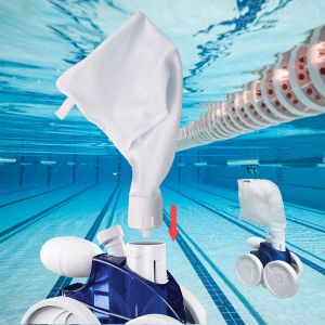 Lot 2 sacs Compatible Polaris Pool Robot 360&380 Sac de filtre de rechange, blanc,DOLASO