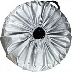 Housse de Protection Pneu,pour Diam&egrave;tres Jusqu'&agrave; 25 Pouces, Housse de Pneu de Rechange, Protection de D'enjoliveur Roue Secours, Housse de Pneu de