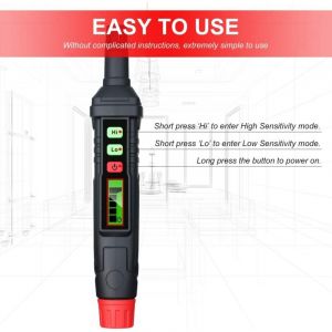 D&eacute;tecteur de fuite de gaz portable D&eacute;tecteur de gaz combustible avec alarme sonore et visuelle pour tous les types de gaz inflammables Propane