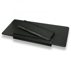 BERNSTEIN - &Eacute;tag&egrave;re murale de salle de bains douche et bain avec raclette de douche int&eacute;gr&eacute;e - DA603 - Couleur au choix Noir mat