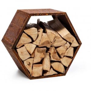 Farmcook - Range b&ucirc;ches hexagonal modulable harena en acier rouill&eacute;