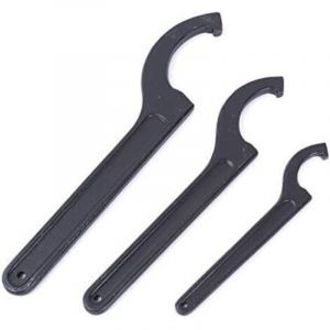 1x Cl&eacute; &agrave; crochet r&eacute;glable 34-36mm, cl&eacute;s &agrave; ergot, cl&eacute; tricoise universelle, pour la fixation ou le d&eacute;montage des &eacute;crous ronds et des couvercles de