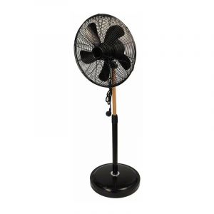 Niklas - Ventilateur avec 5 lames plates avec des inscriptions dans le style industriel