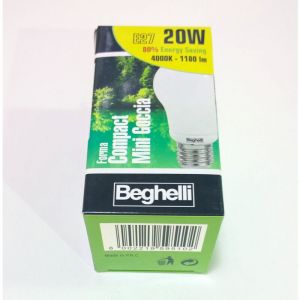 Ampoule Beghelli Mini Goccia 20W Verte