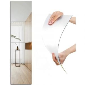 [JAMAIS UTILIS&Eacute;] Autocollants miroir acrylique pour murs, 35 x 35 cm, miroirs muraux incassables, miroirs adh&eacute;sifs, maquillage, maison, entra&icirc;nement,