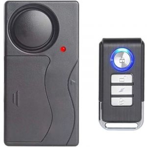 Alarme de Vibration sans Fil, Alarme Antivol pour V&eacute;lo/Moto/Voiture/V&eacute;hicules/Porte/Fen&ecirc;tre, Son 110db (T&eacute;l&eacute;commande Incluse)