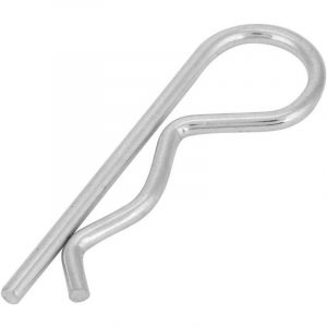 Goupille Fendue, 10pcs Galvanis&eacute; de Fer B Type Clavette &agrave; Goupille Clips Ressort Clips &Eacute;pingle &agrave; Cheveux Zinc Plaqu&eacute; Goupilles de Maintien(4 75mm)