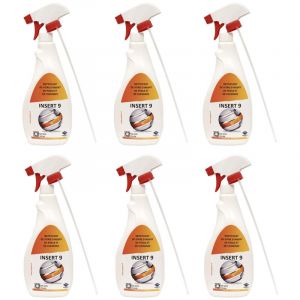 Progalva - Lot 6 Pulv&eacute;risateurs insert 9 - Nettoyant vitres pour po&ecirc;les et inserts