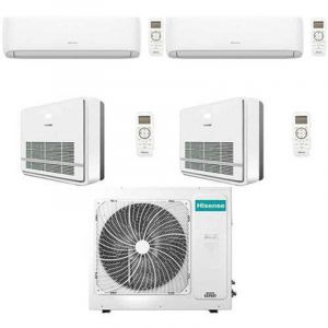 Climatiseur Hisense Console R32 Quadri Split Hi Comfort + Console Inverter 9000 + 9000 + 9000 + 9000 BTU avec U.E. 5AMW105U4RQC NOUVEAUT&Eacute; Classe