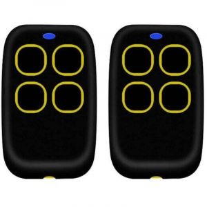 Ulisem - 2PCSTélécommande portail universelle 4 en 1, télécommande rolling code universel multifréquence de 250 à 913 mhz. Radiocommande portail