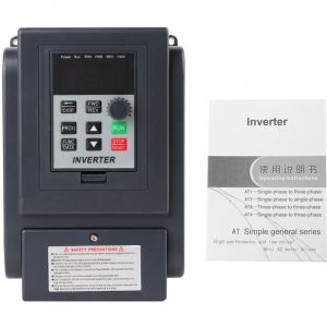 [JAMAIS UTILIS&Eacute;] Jeffergarden 1-Phase 220V Input 3-Phase 380V Output 1.5KW VFD Contr&ocirc;leur de vitesse &agrave; onduleur &agrave; fr&eacute;quence variable