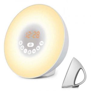 Veilleuse- R&eacute;veil doux et lumineux - Avec affichage du mode nuit sombre - Vivez des matin&eacute;es plus zen - R&eacute;veil de luminoth&eacute;rapie (Classic TL-850)