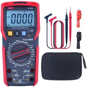 UT89XD Multimètre numérique, TRMS 6000 comptes Volt compteur Ohmmetre 12V LED Mesures d'essai AC DC Voltage courant NCV Résistance Capacitance hFE