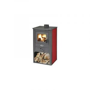 Poêle à Bois K-line Kursal De Luxe Rouge 7.6 Kw