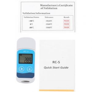 Enregistreur de donn&eacute;es de temp&eacute;rature USB Thermom&egrave;tre num&eacute;rique de laboratoire -30+70&deg;C.