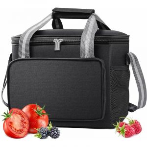 Sac Isotherme 15L, Glaci&egrave;re Souple Isotherme, Sac Picnic Pliable, Grande Capacit&eacute;, Imperm&eacute;able, Sac R&eacute;frig&eacute;rant &agrave; Repas, D&eacute;jeuner, Bureau, &eacute;cole,