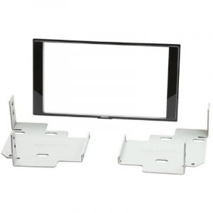 Adnauto - Kit Facade Autoradio FA471Z compatible avec Nissan Micra Note - Noir brillant