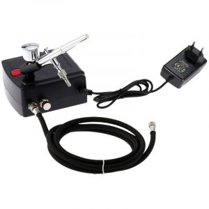 Kit de compresseur d'air a&eacute;rographe professionnel, pour peinture artistique, mod&egrave;le de pulv&eacute;risation de g&acirc;teaux artisanaux, ensemble d'outils pour