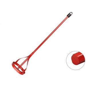 M&eacute;langeur de peinture UlisemPaint avec manche hexagonal - 42 cm pour perceuse &eacute;lectrique - M&eacute;langeur pour b&eacute;ton, ciment, pl&acirc;tre et mortier (manche