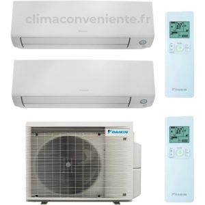 Climatiseur Dual Split R&eacute;versible Daikin Perfera All Season A+++/A++ 7000 + 9000 BTU Inverter Wi-Fi (2MXM40A + FTXM20A + FTXM25A)