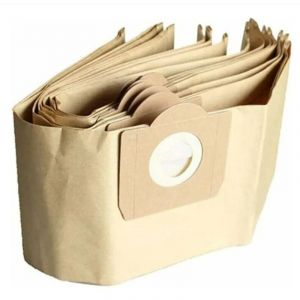 Sac Aspirateur Karcher WD3, Lot de 5 Sacs droits Aspirateur pour Karcher WD3, WD 3 Premium, WD3200, WD3500P, A2204, A2204, A2534, SE4001