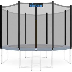 KIDUKU Filet de remplacement pour trampolines 366 cm (12 barres) Filet de sécurité avec fermeture résistant aux intempéries
