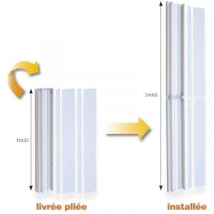 Pack goulotte gtl 13 modules pliante + couvercle Michaud Q370