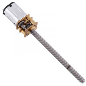 DC 12V 400RPM N20 Micro Motor&eacute;ducteur 16mm Arbre M4x55mm R&eacute;ducteur &agrave; Vis avec Bote de Vitesses