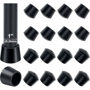Tigrezy - Embout De Chaise, 16pcs 25-26mm Embout Pied De Chaise Caoutchouc Embout Caoutchouc Chaise 25mm Diamètre Intérieur, pour Protéger Les Pieds