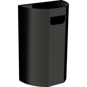 JVD - Poubelle murale demi-lune 40L noire - Mat&eacute;riel professionnel