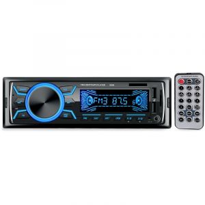 Autoradio Bluetooth Poste Radio Voiture,1Din Radio de Voiture, 4x60W Auto Radio 7Couleurs FM St&eacute;r&eacute;o Radio USB/SD/AUX/EQ/Lecteur MP3 autoradio Pioneer