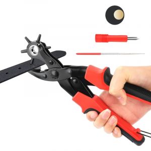 Appareil Trou Ceinture Pince Perforatrice Pince Trou Ceinture Cuir Poincon Cuir Perforatrice Rond pour Ceintures Cuir Projets de Bricolage