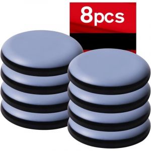8pcs 50 mm (Rond) Patins en Teflon pour Meubles, Patins glisseurs pour Meubles - Planeur Patins pour Meubles en T&eacute;flon Auto-adh&eacute;sif Patins de Meuble